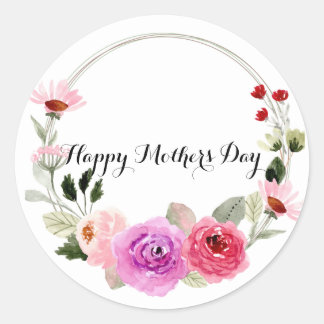 Rond Mothers day Circle sticker