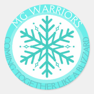 Rond Myasthenia Gravis No Two Snowflakes sticker