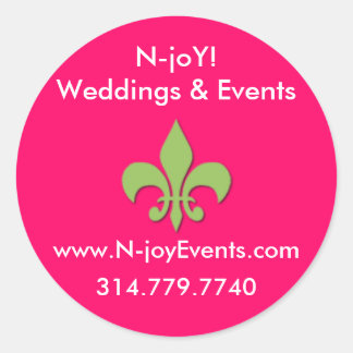 Rond N-joY ! Sticker Fleur de lis Seal.