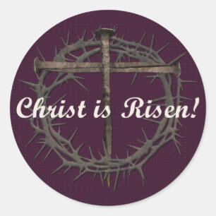 ROND NAVIRES DE PÂQUES ET COURONNE DE THERNS STICKER