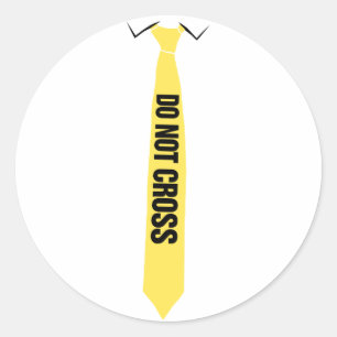 Rond Ne pas croiser Sticker