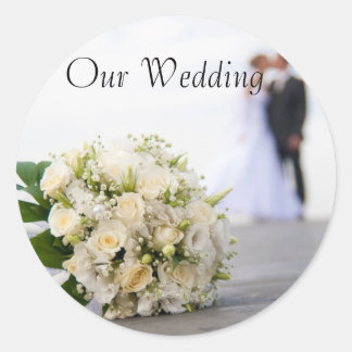 Rond Notre Sticker Mariage