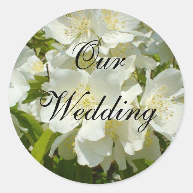 Rond Notre Sticker Mariage (Devant)