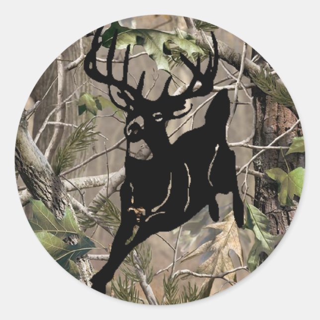 Rond Nouveau Sticker Camo Buck (Devant)