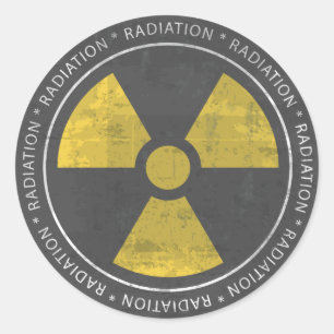 Rond Nucléaire - Sticker pour panneau de rayonnement