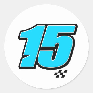 Rond Numéro 15 - Sticker