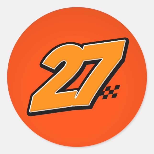 Rond Numéro 27 - Sticker (Devant)