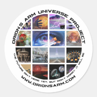 Rond OA logo photo collage sticker