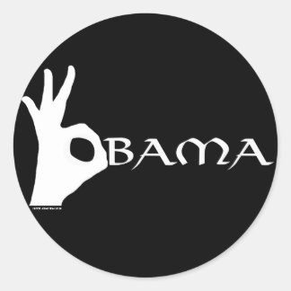 Rond OK Sticker Obama