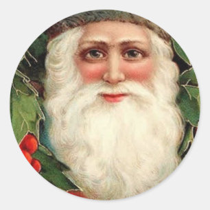 Rond Old Time Père Noël - Sticker