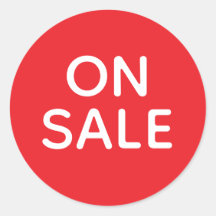 On Sale Sticker | Red Label Promotion