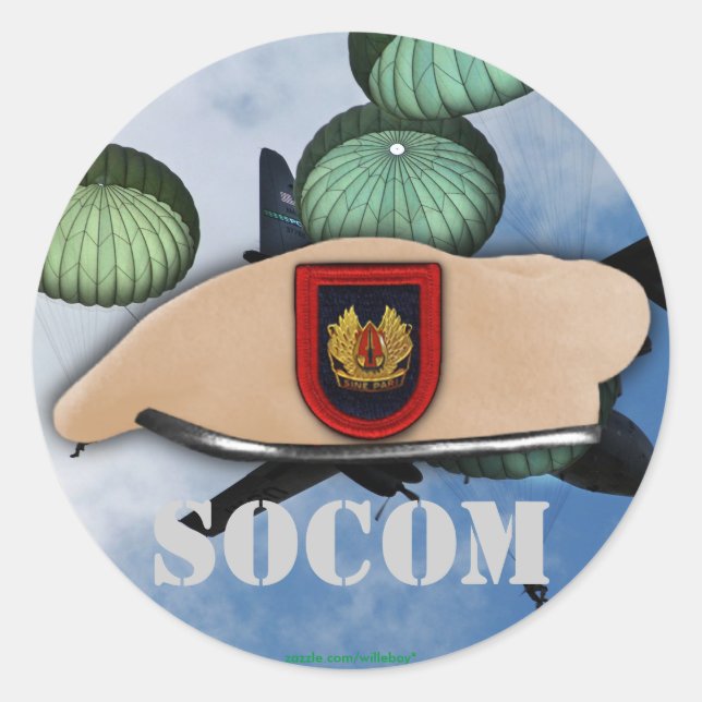 Rond Opérations spéciales commande socom vets Sticker (Devant)