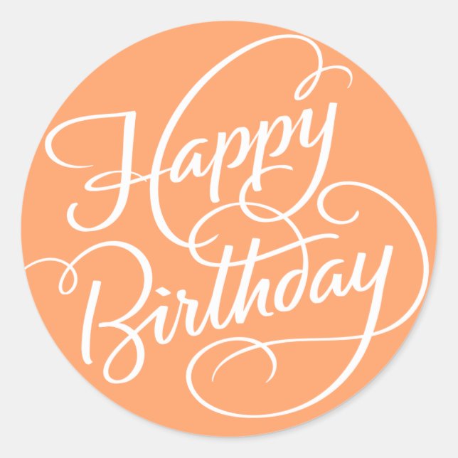 ROND ORANGE JEUX ANNIVERSAIRE | STICKER (Devant)