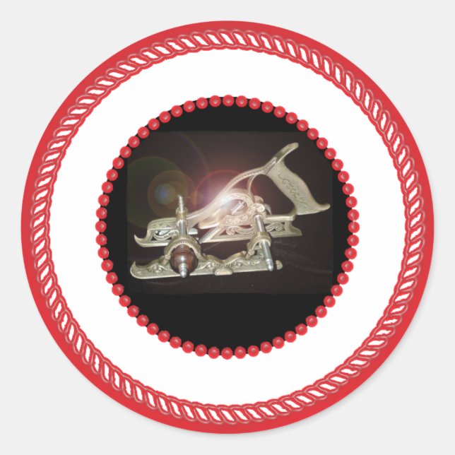 Rond Outil de charpentier Sticker Arbre Jesse (Devant)