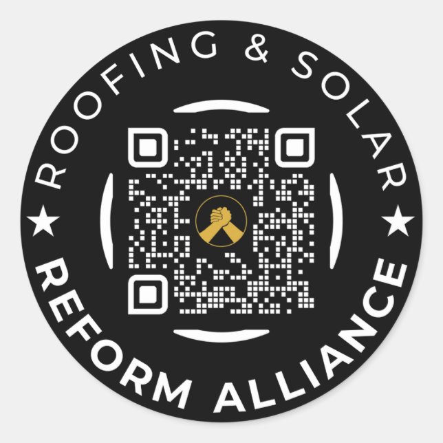 Rond Outil de code QR avant vente Sticker circulaire (Devant)