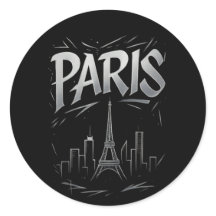 Paris Skyline Sticker