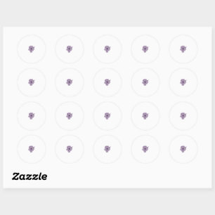 Rond Pastel Purple, Amethyst Sticker artificiel fumée
