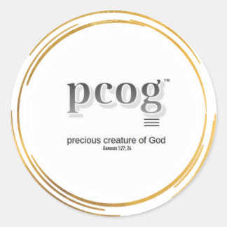 Rond pcog, words & scriptureGOLD WHISPY CIRCLES sticker