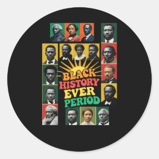 Rond Période d'histoire noire Sticker de culture noire1