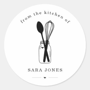 Rond Personnalisé à partir de la cuisine de Sticker