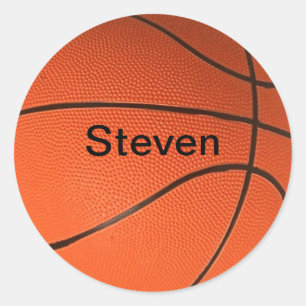 Rond Personnalisé avec votre nom Sticker de basket-ball