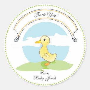 Rond Petit canard   Sticker Baby shower Faveur