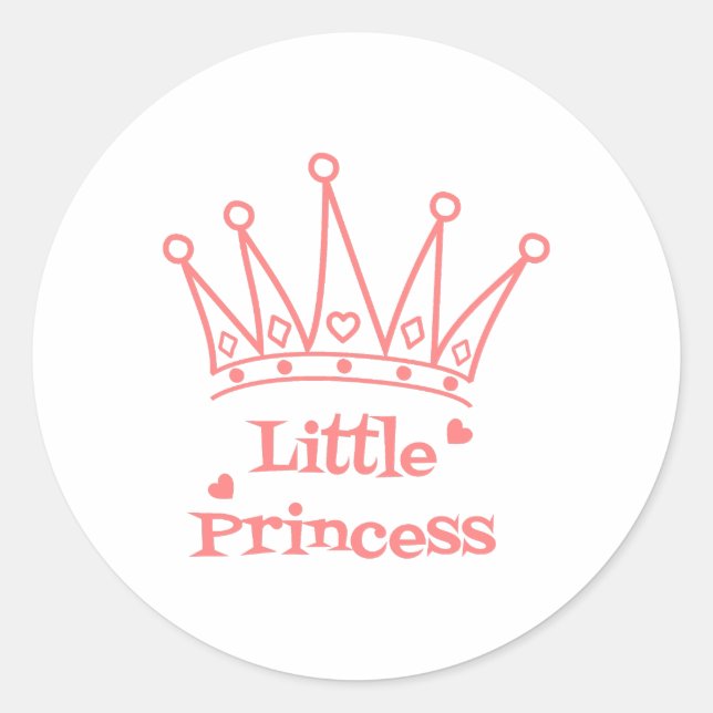 Rond Petit Sticker Princess - Une Touche Royale (Devant)