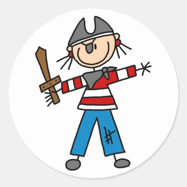 Rond Pirate Avec Sticker À Épée (Devant)