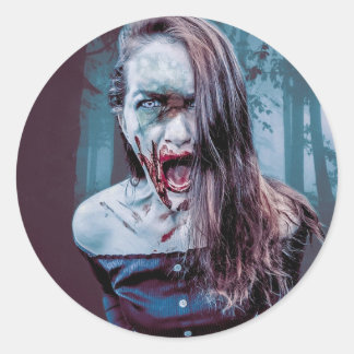 Rond Pleure de peur Sticker dérangeant unique