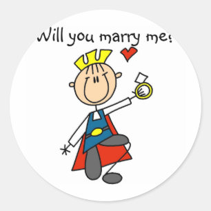 Rond Prince Charming Me Marry Sticker