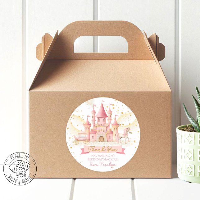 Rond Princess Party Favor Round Sticker (Créateur téléchargé)