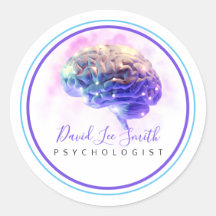 Psychologue / Neurologue Sticker Classic Round