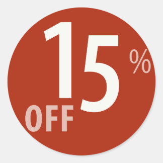 Rond Puissant 15% DE BON VOYAGE - Sticker