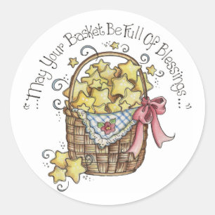 Rond Que votre panier soit plein de sticker de bénédict