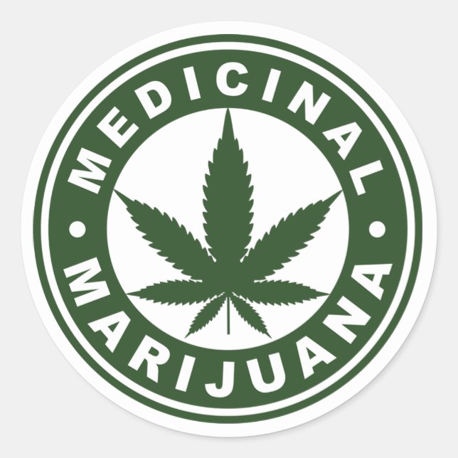 Rond Rastafara Medicinal Livity - Jah Rastafari Sticker (Devant)