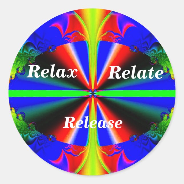 Rond Relax, Relax, Release_ Sticker (Devant)
