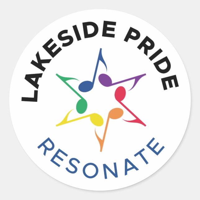 Rond Resonate Circle Sticker (Devant)