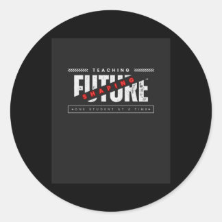 Rond Retour À L'École Enseignement Façonner Le Sticker