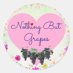 Rond Rien que le sticker de raisins