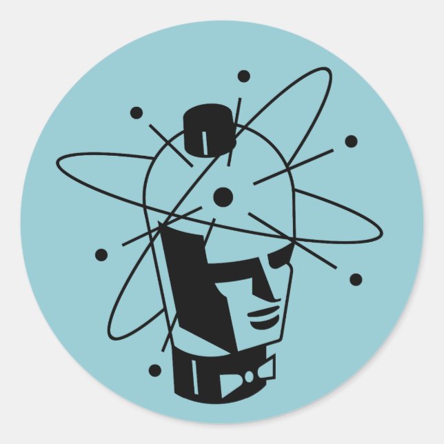 Rond Robotron Vacuum Tubes Sticker (Devant)