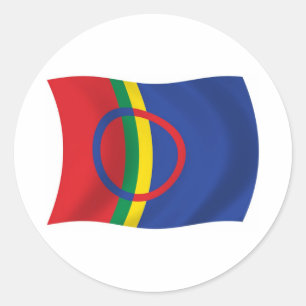 Rond Sami People Sticker Drapeau