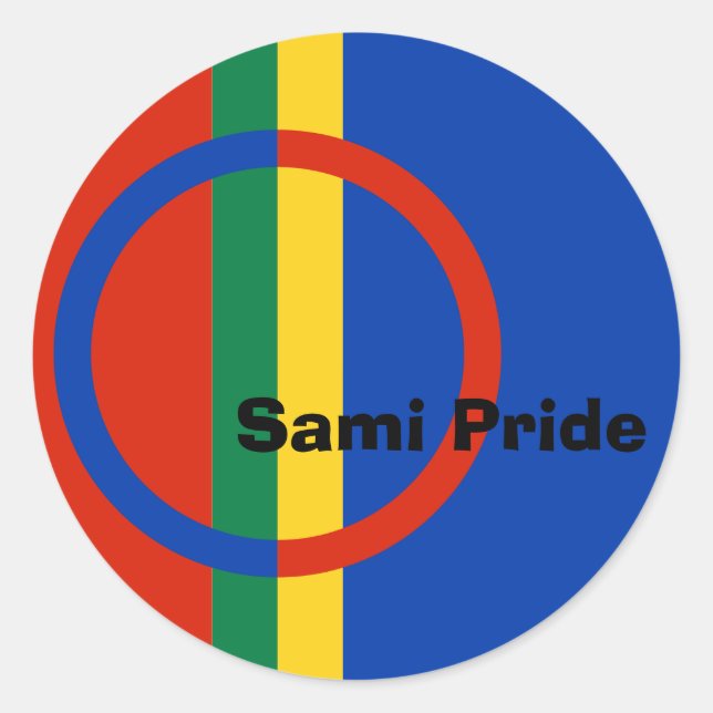 Rond Sami Pride Sticker (Devant)