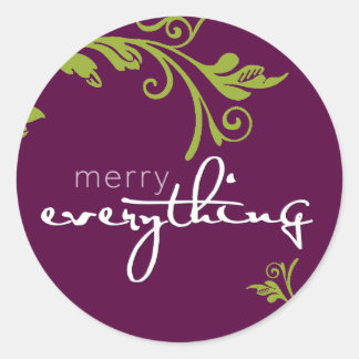 Rond SCEAU FESTIVE STICKER :: Vine audacieuse 3A