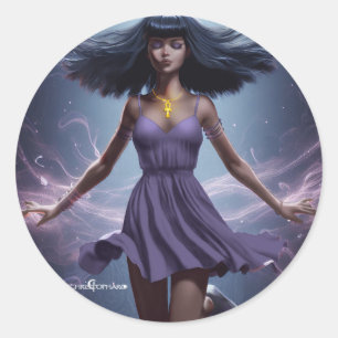 Rond Selene The Magicia - Sticker Imaginaire
