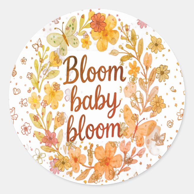 Rond Serene Beauty - Feminine Art Sticker (Devant)