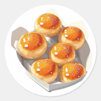 Rond Série 6 - Sticker pour aliments
