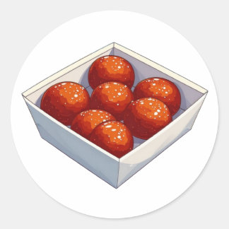 Rond Série 9 - Sticker pour aliments