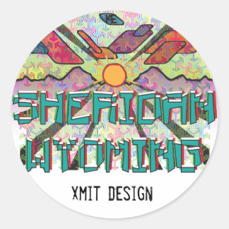Rond Sheridan, Sticker À Bumper Wyoming !