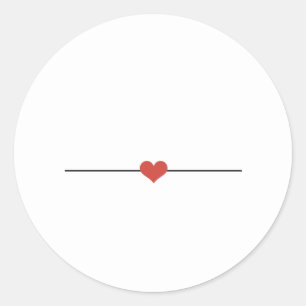 Rond Simple blanc fabriquez votre propre Sticker Classi