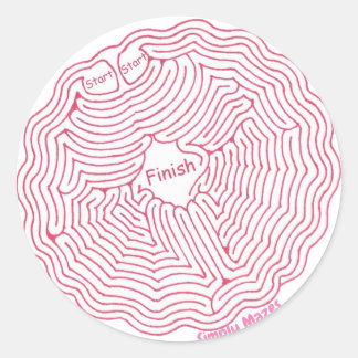Rond Simplement Mazes Spider Web Maze Sticker